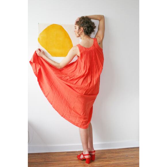 Black Crane Tank Dress in Paprika Sz M - Picture 5 of 7